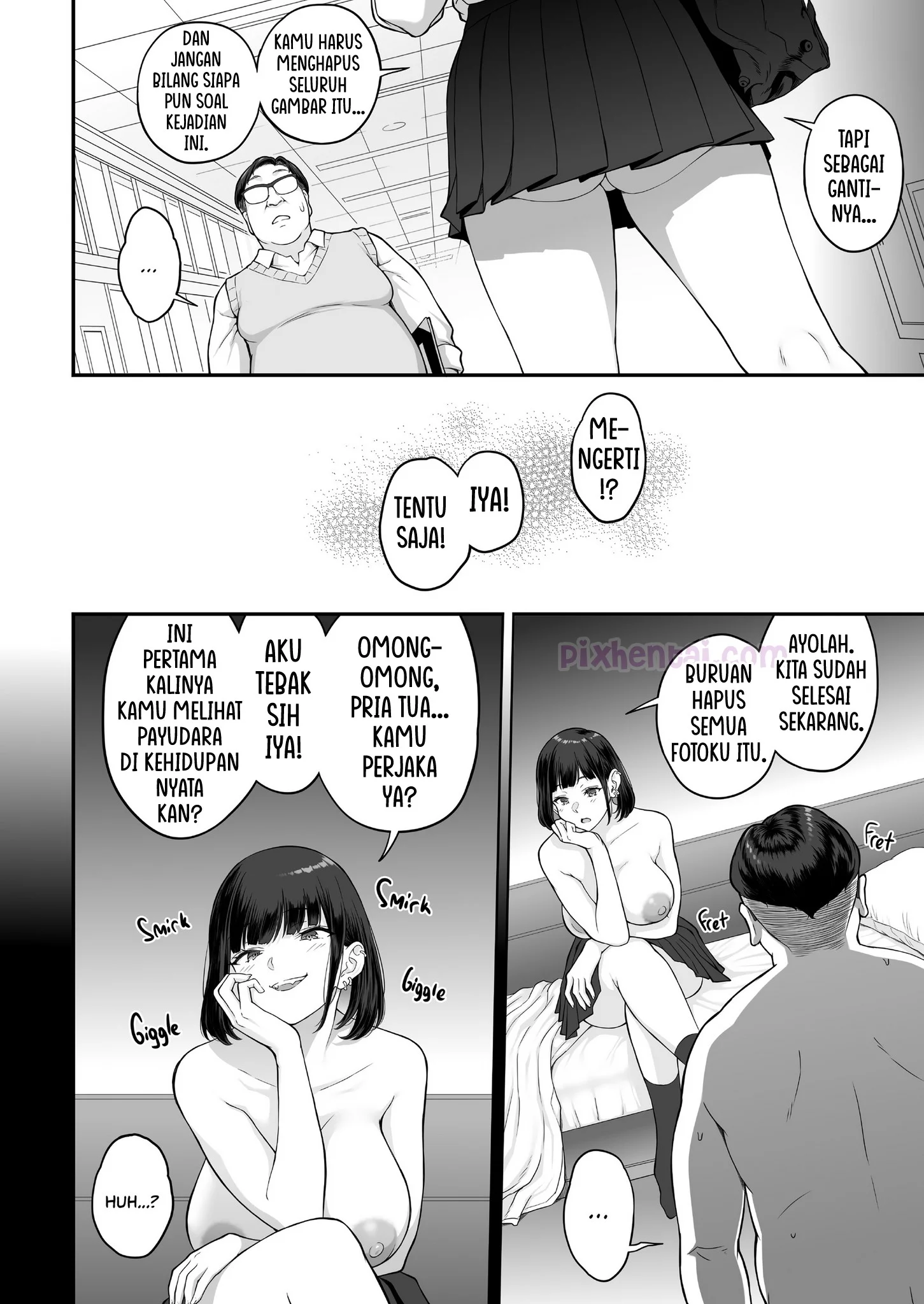 Komik hentai xxx manga sex bokep Gal ga Ossan to LoveHo de Asedaku SEX suru Riyuu 19